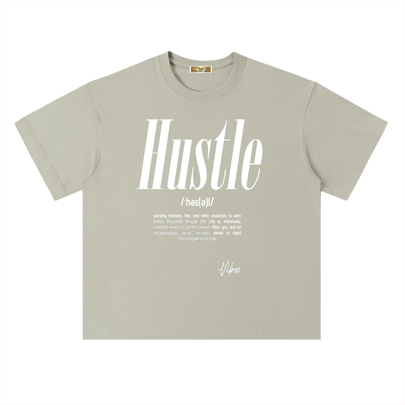 Hustle Drop Shoulder T-Shirt - FASHION VIBES
