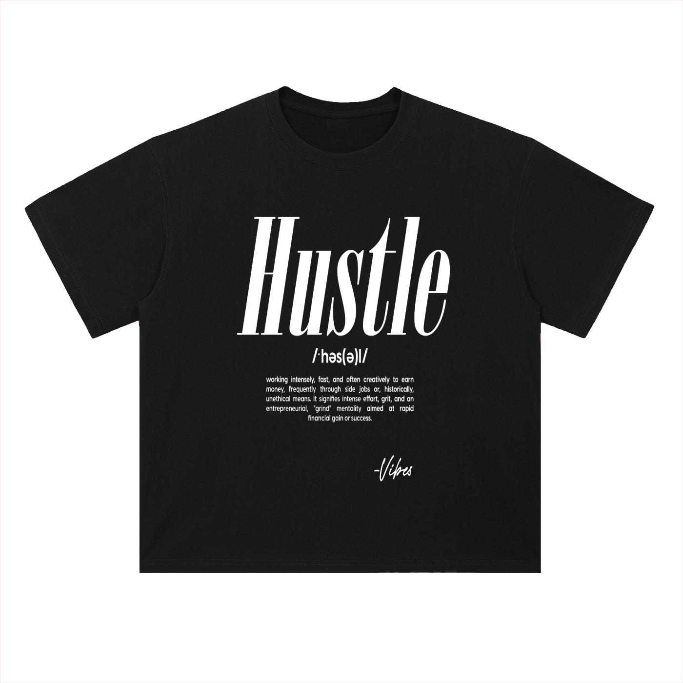 Men's Vibes drop shoulder T-shirt by ODMPOD, featuring a relaxed fit and casual style, shown on a white background.