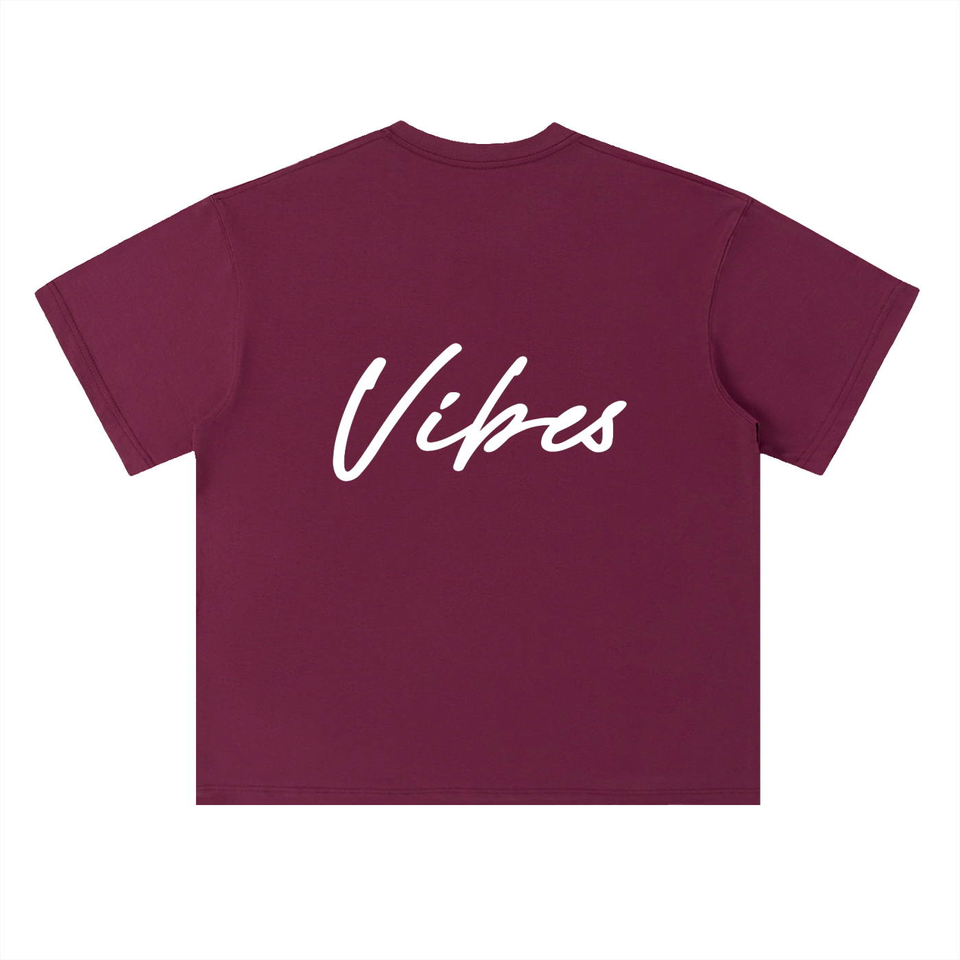 Men's Vibes drop shoulder T-shirt by ODMPOD, featuring a relaxed fit and casual style, shown in a front view.