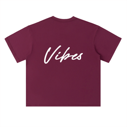 Men's Vibes drop shoulder T-shirt by ODMPOD, featuring a relaxed fit and casual style, shown in a front view.