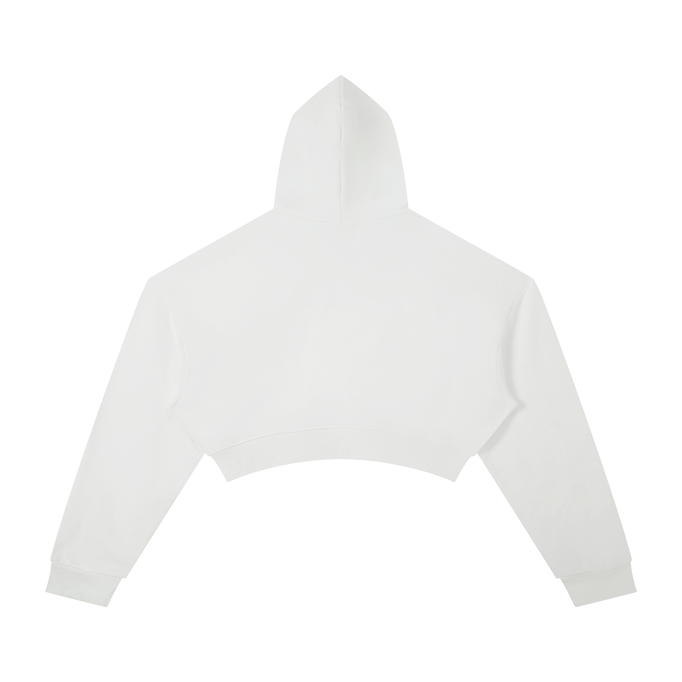 ODMPOD Motion Richness Cropped Hoodie in black, featuring a relaxed fit and comfortable fabric, shown on a model.