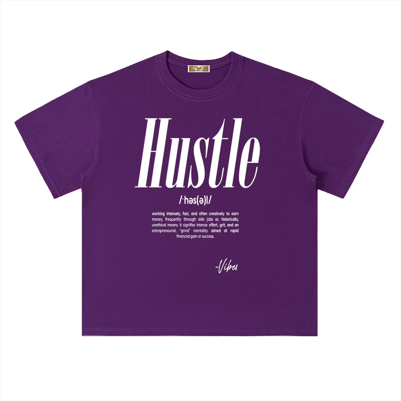 Hustle Drop Shoulder T-Shirt - FASHION VIBES