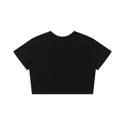 ODMPOD Vibes Baby Tee seamless T-shirt displayed flat, featuring a soft fabric and minimalistic design in pastel colors.