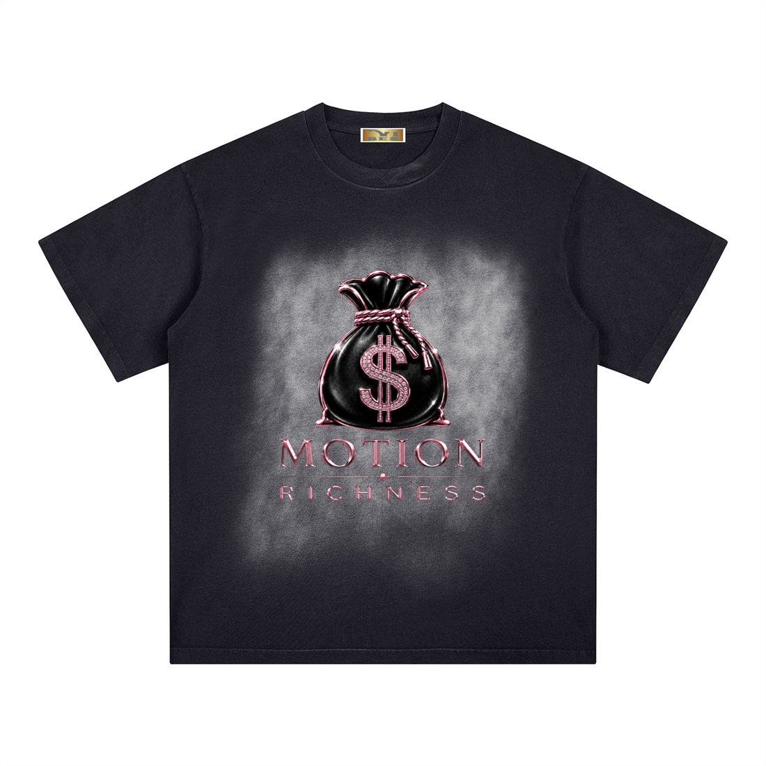 Motion Richness Washed T-Shirt - FASHION VIBES