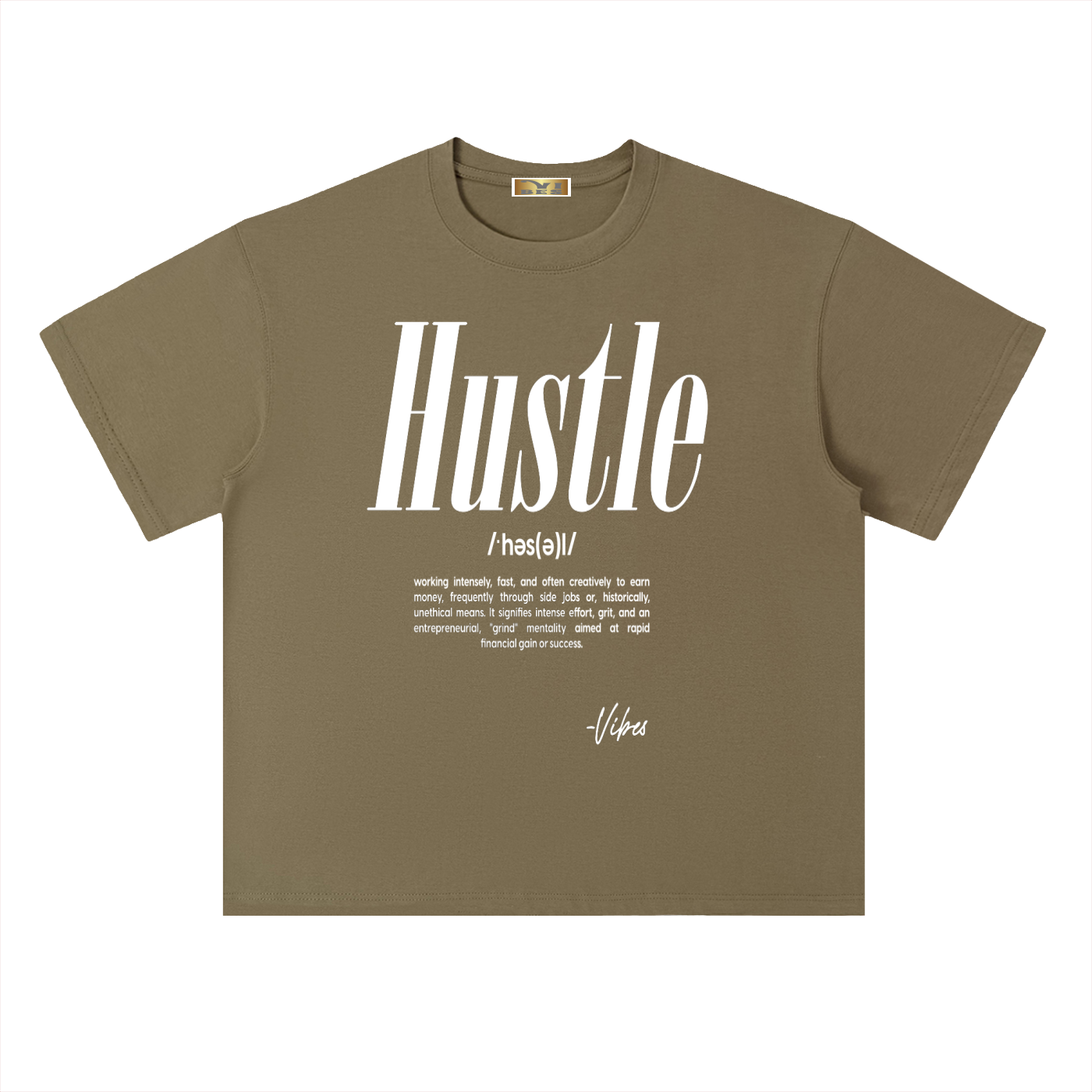 Hustle Drop Shoulder T-Shirt - FASHION VIBES