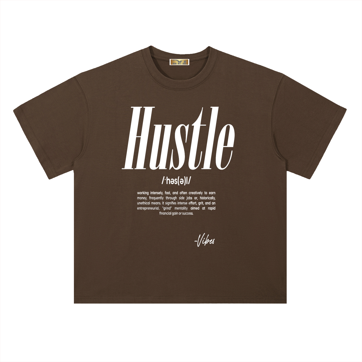 Hustle Drop Shoulder T-Shirt - FASHION VIBES