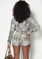 MOSS CAMO GOOD KARMA FULL ZIPPER SWEATSHORTS