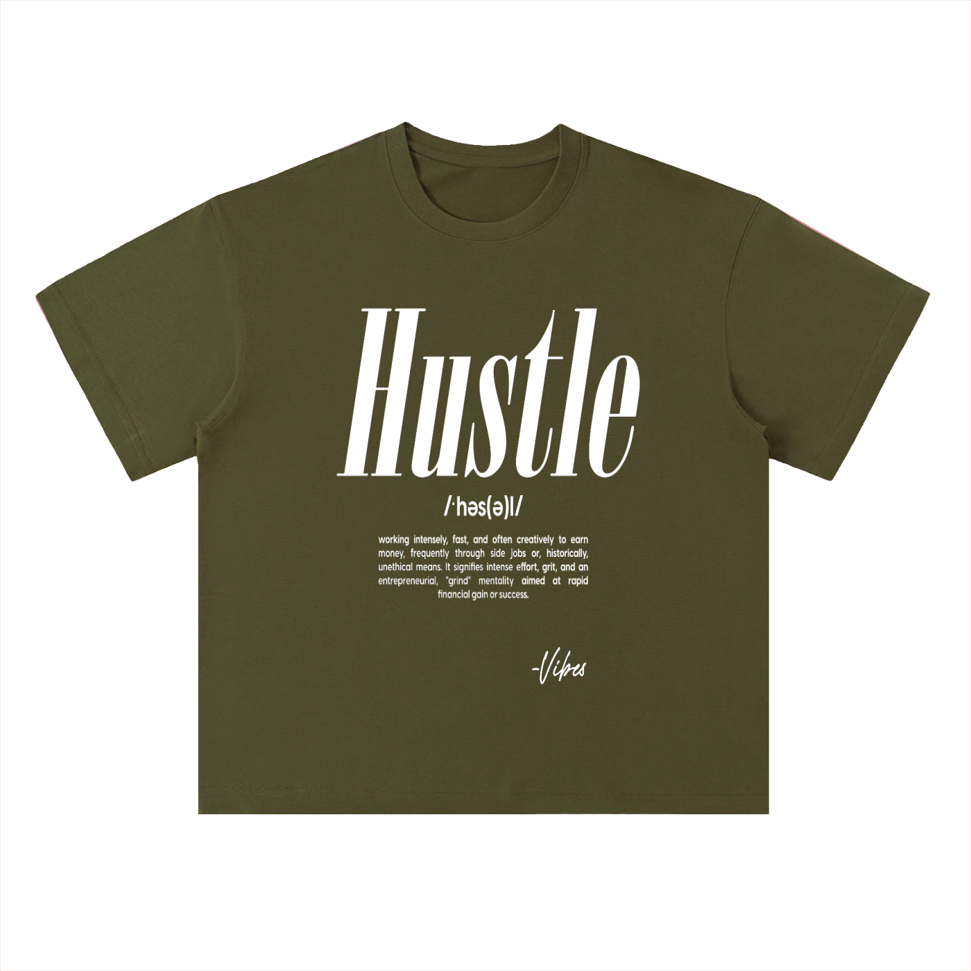 Men's Vibes drop shoulder t-shirt by ODMPOD, featuring a relaxed fit and casual style, shown on a plain background.