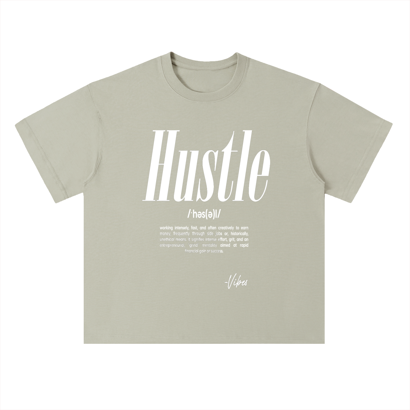 Men's Vibes drop shoulder t-shirt by ODMPOD, featuring a relaxed fit and casual style with a graphic print on the front.