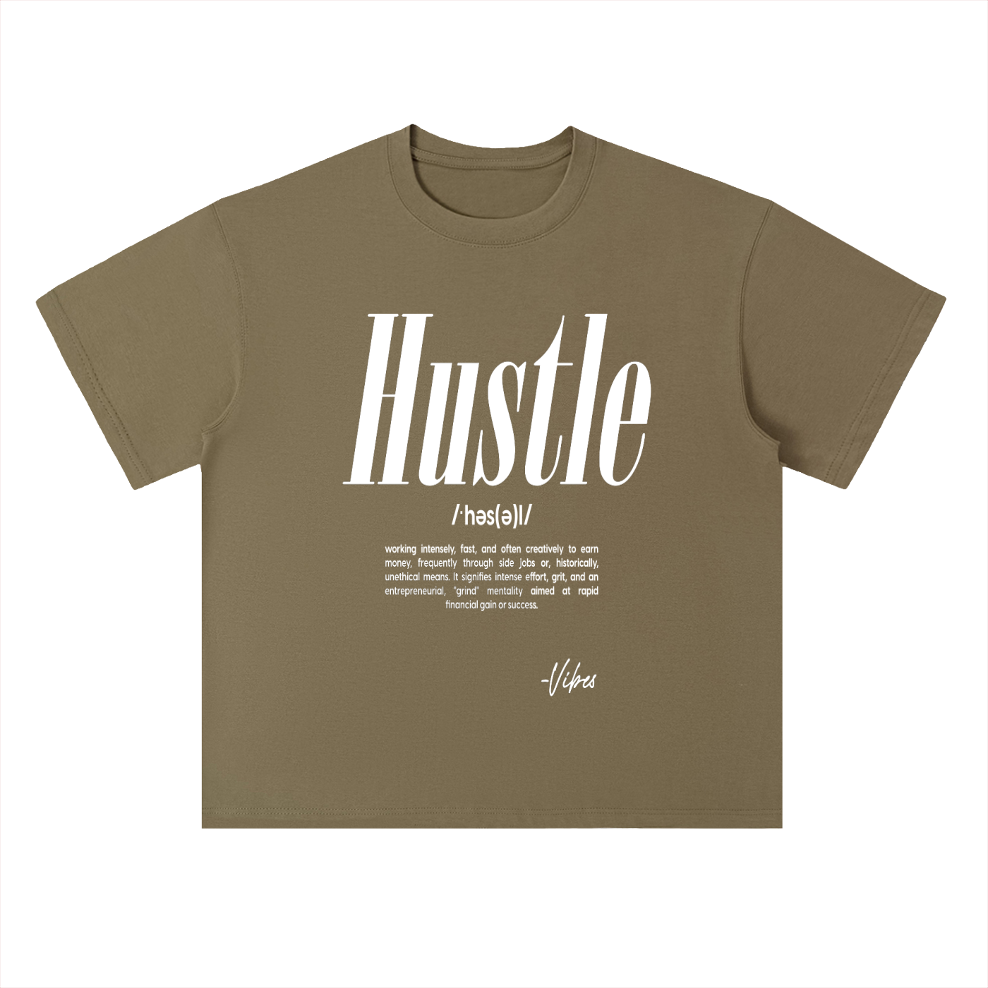Men's Vibes drop shoulder t-shirt by ODMPOD, featuring a relaxed fit and casual style, shown in a front view with soft fabric.