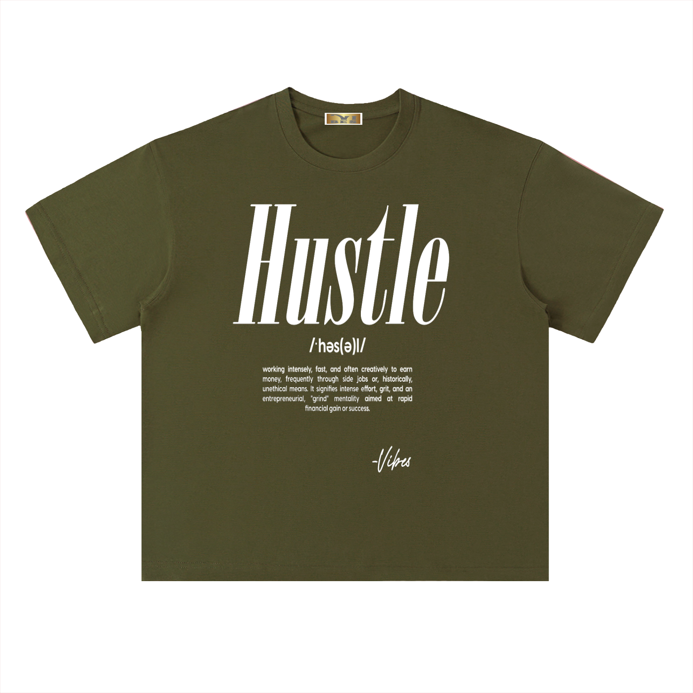 Hustle Drop Shoulder T-Shirt - FASHION VIBES