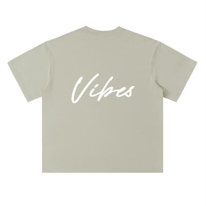 Men's Vibes drop shoulder t-shirt by ODMPOD featuring a relaxed fit and casual style, shown in a natural pose.