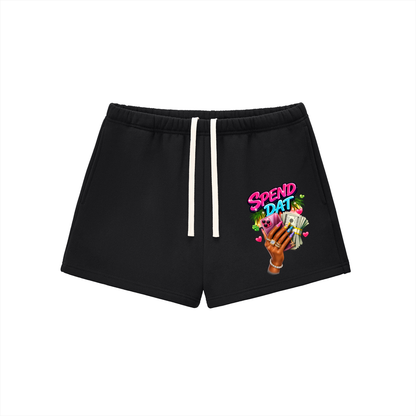 Graphic Fleece Drawstring Sweatshorts