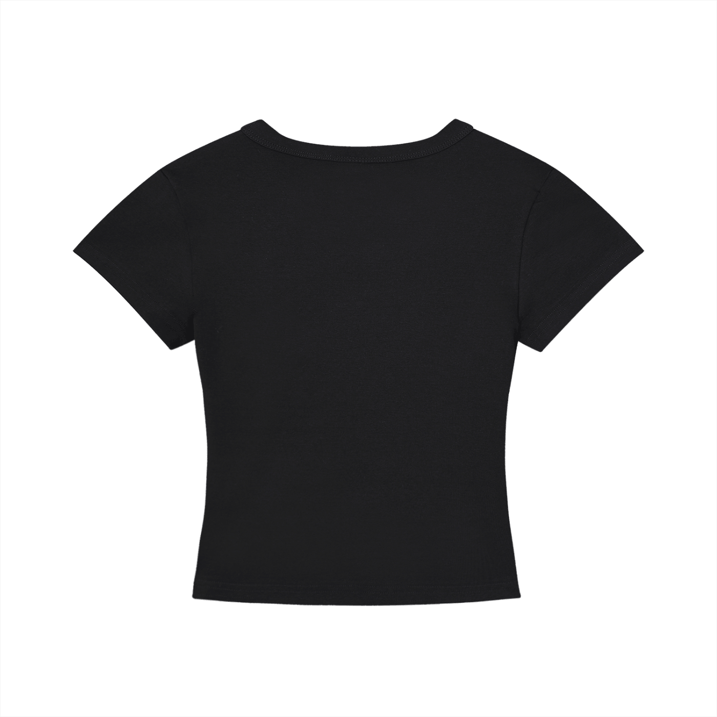 ODMPOD Vibes Hustle cropped t-shirt in black, featuring bold graphic design and relaxed fit for casual streetwear style.