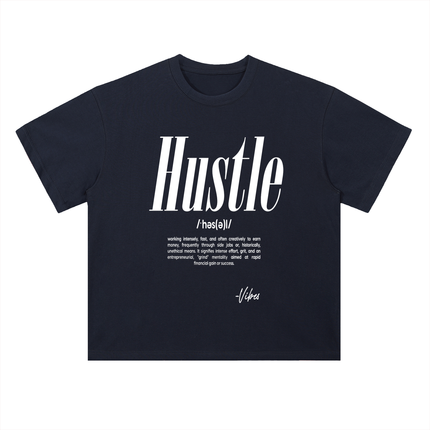 Men's ODMPOD Vibes drop shoulder t-shirt in black, featuring a relaxed fit and stylish design, laid flat with visible fabric details.